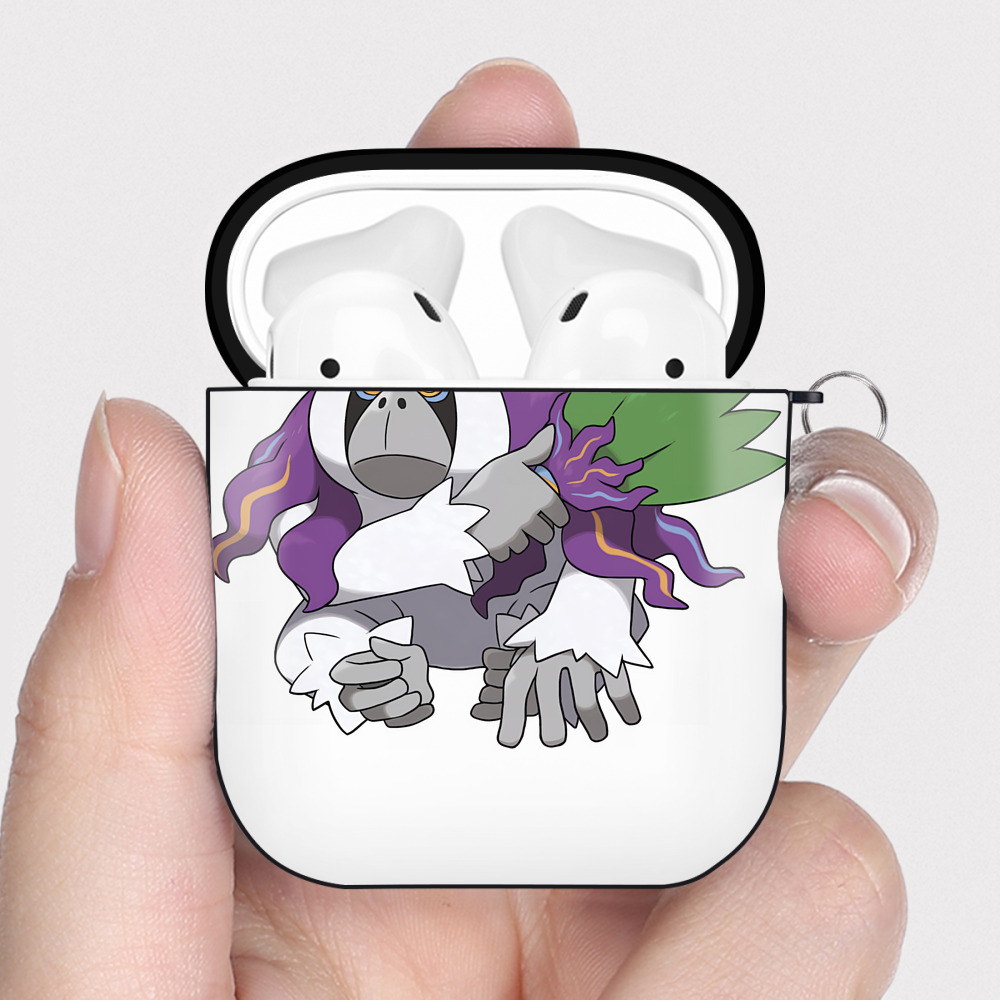 （画像用） ポケットモンスター Pokémon AirPods 第2世代保護ケース ハードシェル ブラック 耐衝撃・防指紋・カラビナ付き