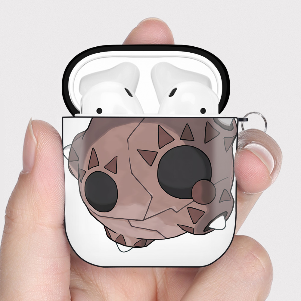 （画像用） ポケットモンスター Pokémon AirPods 第2世代保護ケース ハードシェル ブラック 耐衝撃・防指紋・カラビナ付き