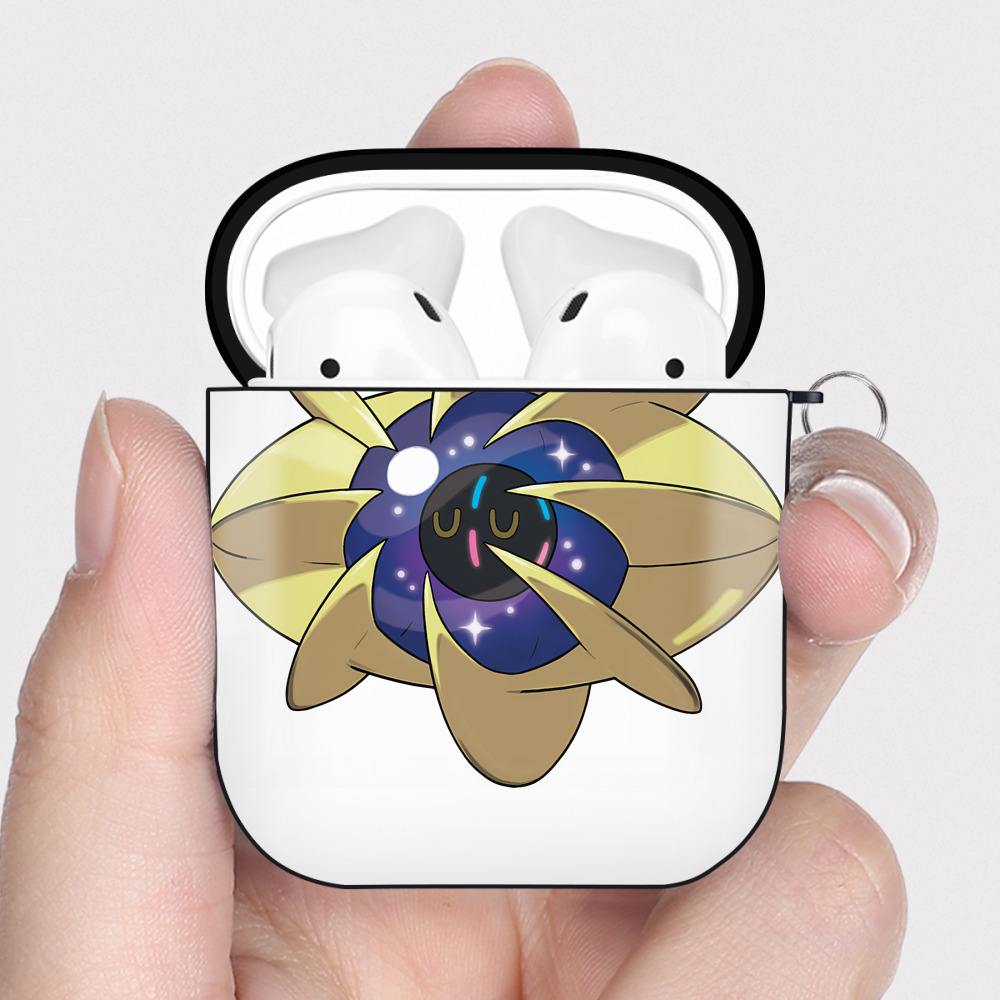 （画像用） ポケットモンスター Pokémon AirPods 第2世代保護ケース ハードシェル ブラック 耐衝撃・防指紋・カラビナ付き