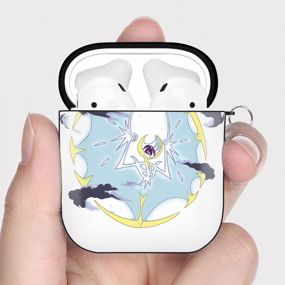 （画像用） ポケットモンスター Pokémon AirPods 第2世代保護ケース ハードシェル ブラック 耐衝撃・防指紋・カラビナ付き