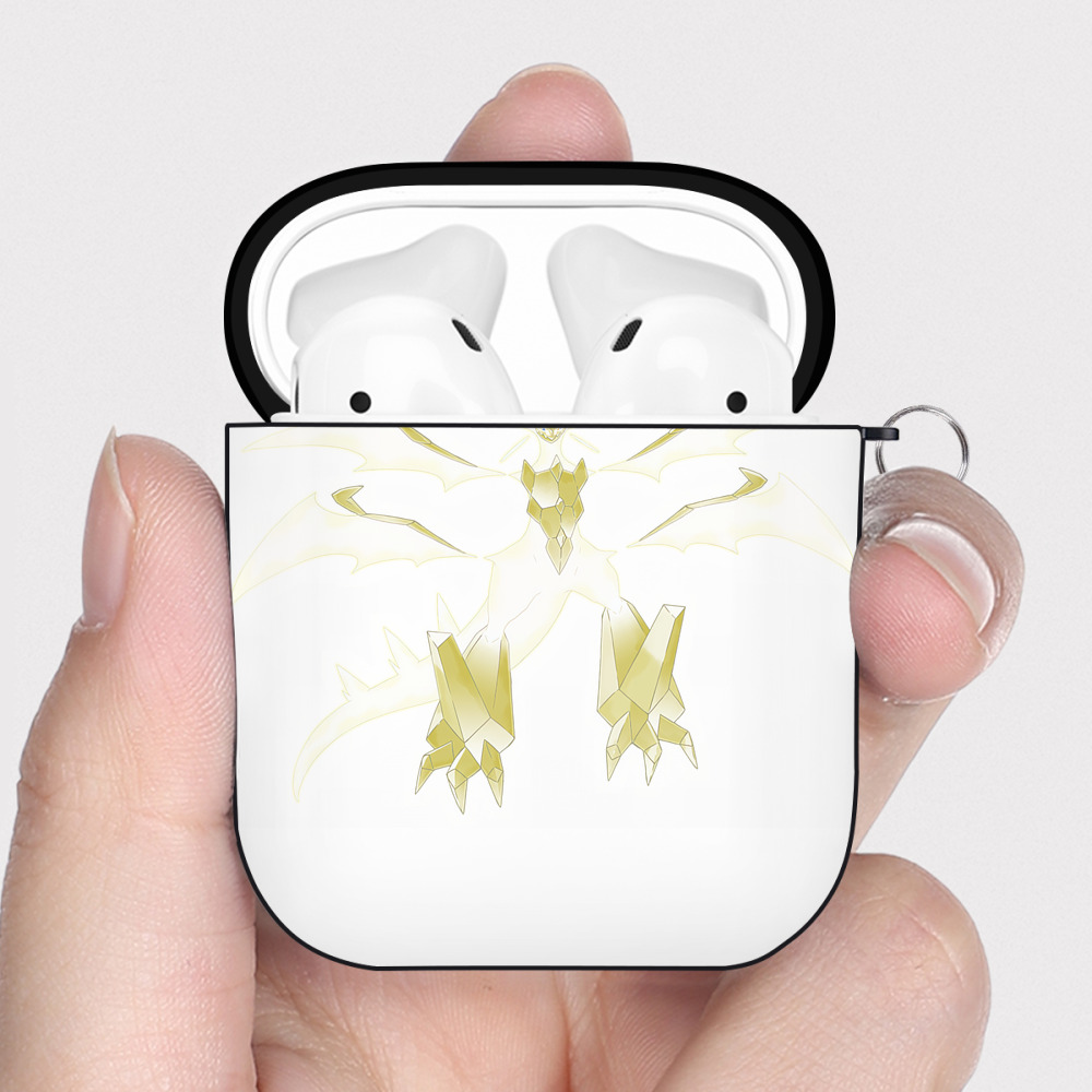 （画像用） ポケットモンスター Pokémon AirPods 第2世代保護ケース ハードシェル ブラック 耐衝撃・防指紋・カラビナ付き