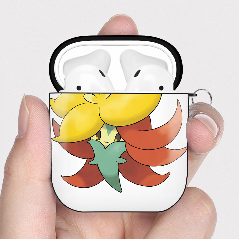 （画像用） ポケットモンスター Pokémon AirPods 第2世代保護ケース ハードシェル ブラック 耐衝撃・防指紋・カラビナ付き
