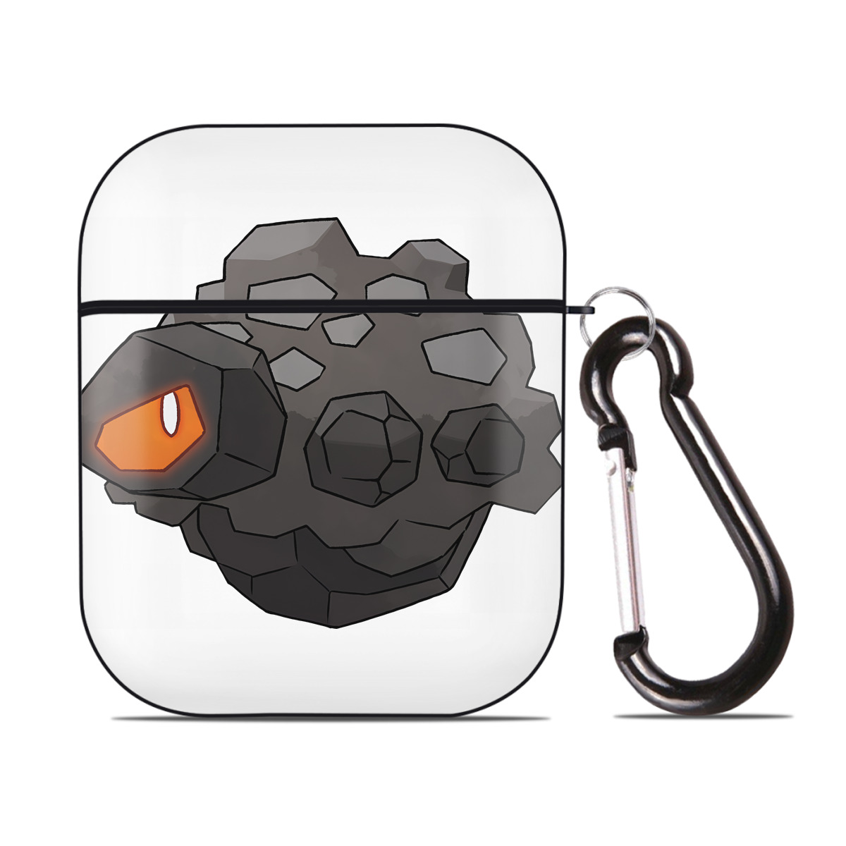 （画像用） ポケットモンスター Pokémon AirPods 第2世代保護ケース ハードシェル ブラック 耐衝撃・防指紋・カラビナ付き