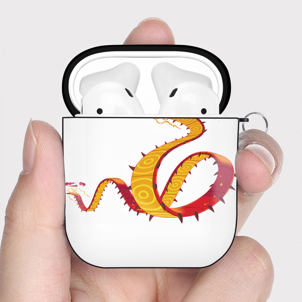 （画像用） ポケットモンスター Pokémon AirPods 第2世代保護ケース ハードシェル ブラック 耐衝撃・防指紋・カラビナ付き