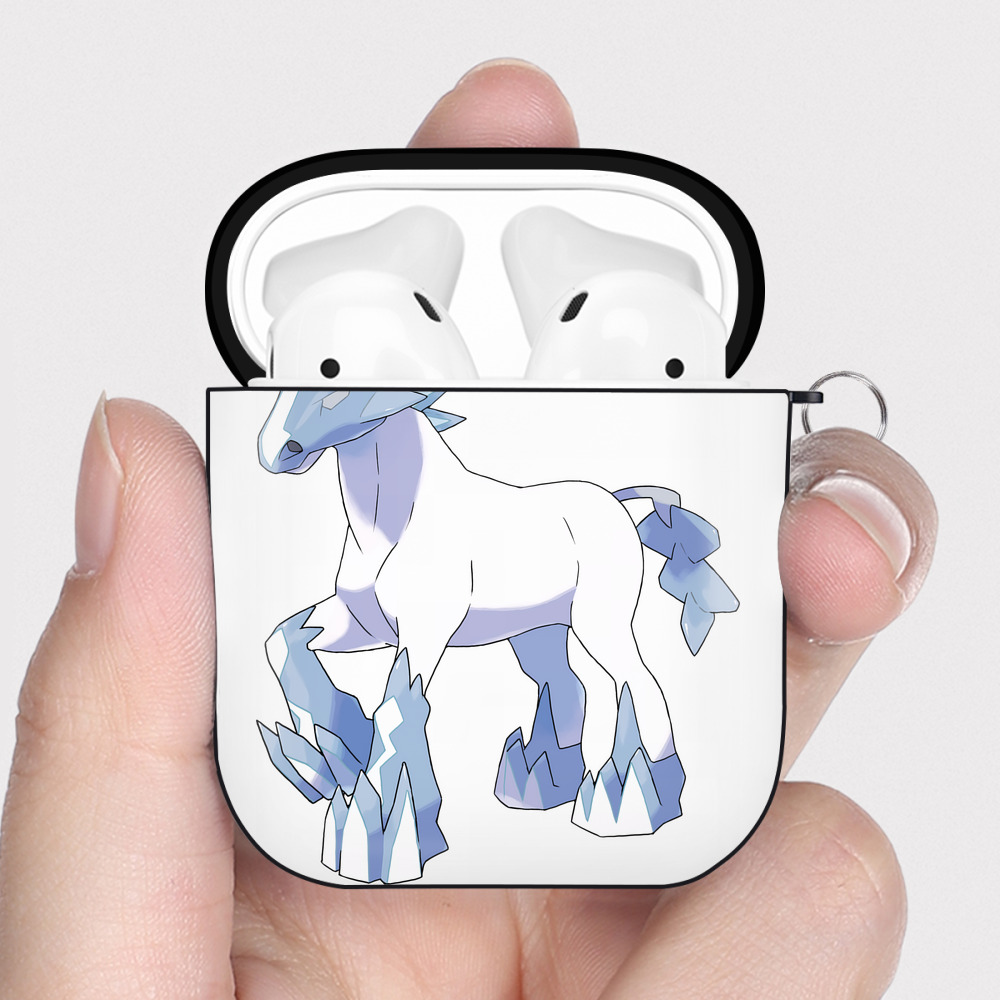 （画像用） ポケットモンスター Pokémon AirPods 第2世代保護ケース ハードシェル ブラック 耐衝撃・防指紋・カラビナ付き