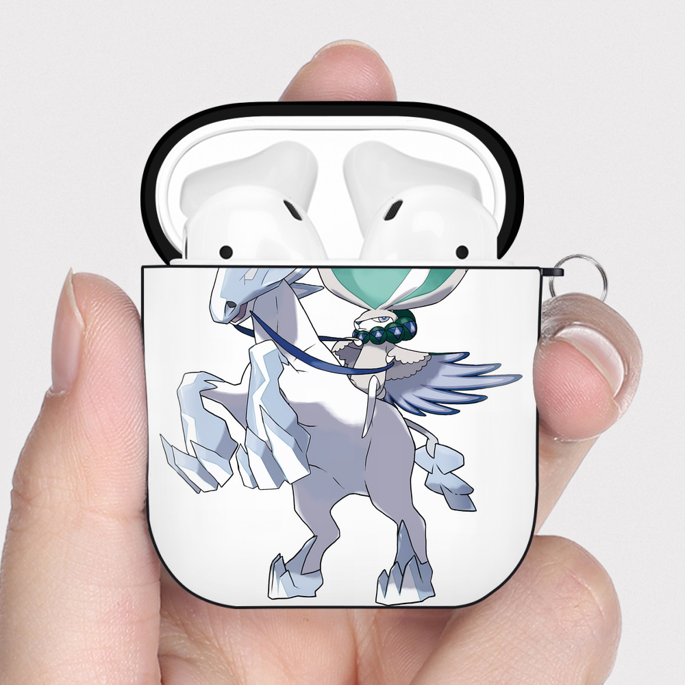 （画像用） ポケットモンスター Pokémon AirPods 第2世代保護ケース ハードシェル ブラック 耐衝撃・防指紋・カラビナ付き