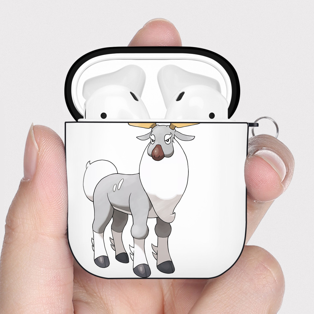 （画像用） ポケットモンスター Pokémon AirPods 第2世代保護ケース ハードシェル ブラック 耐衝撃・防指紋・カラビナ付き