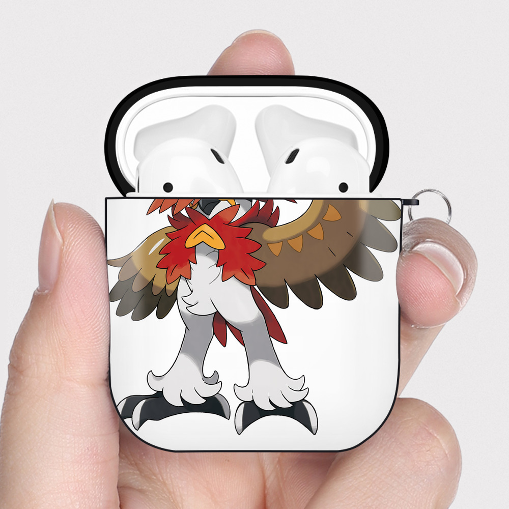 （画像用） ポケットモンスター Pokémon AirPods 第2世代保護ケース ハードシェル ブラック 耐衝撃・防指紋・カラビナ付き