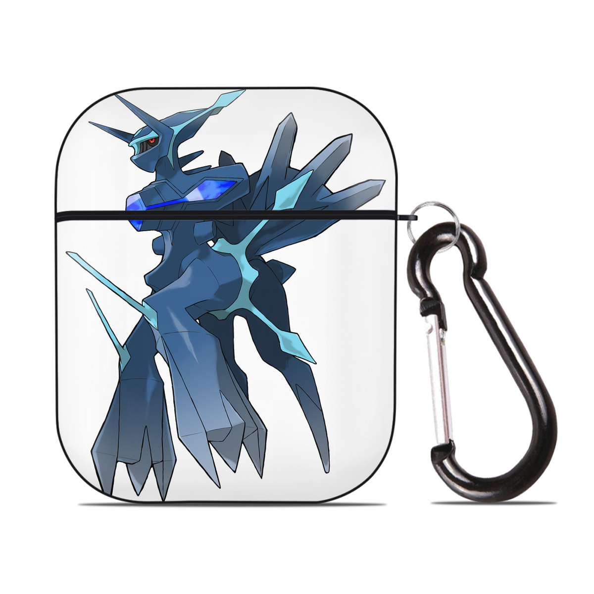 （画像用） ポケットモンスター Pokémon AirPods 第2世代保護ケース ハードシェル ブラック 耐衝撃・防指紋・カラビナ付き