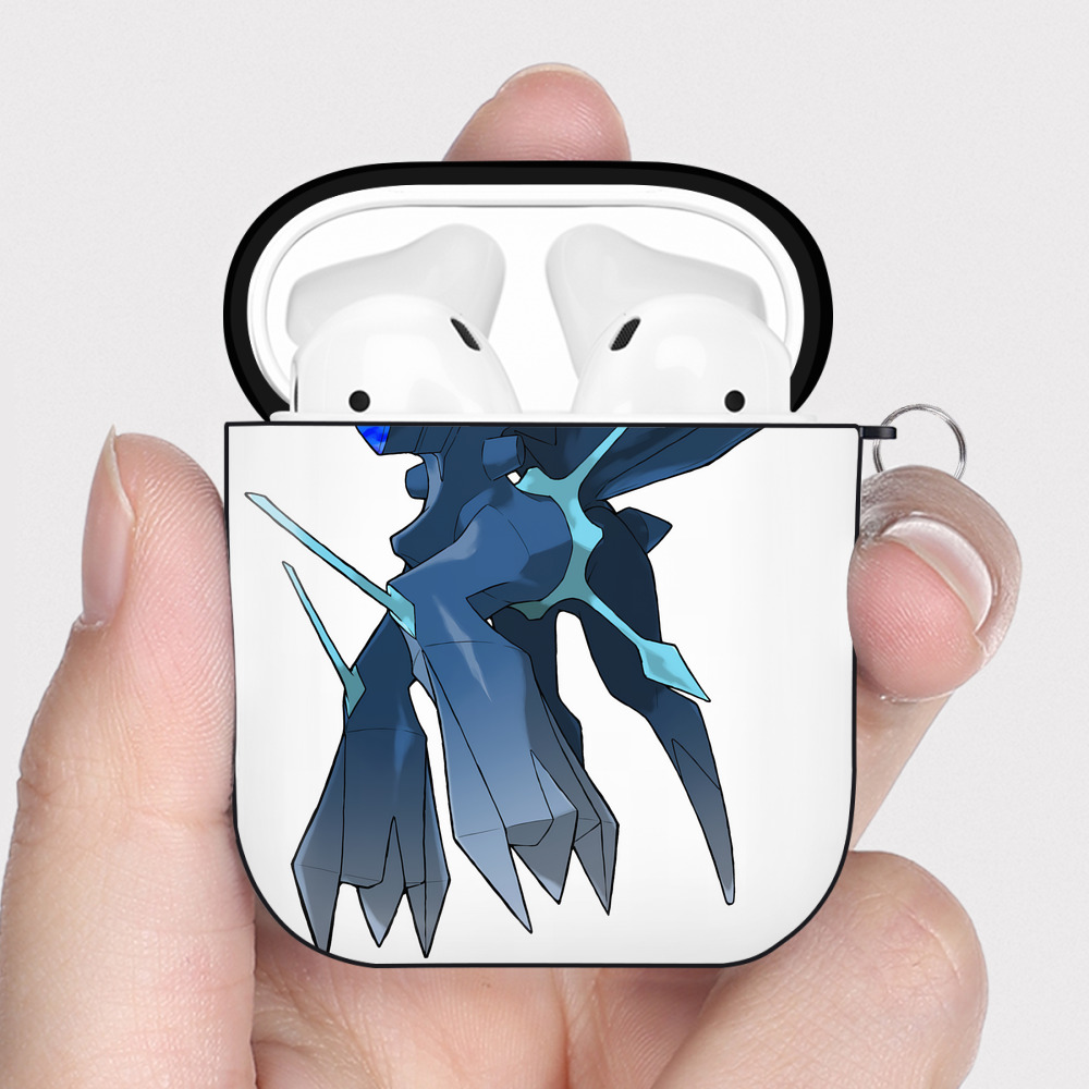 （画像用） ポケットモンスター Pokémon AirPods 第2世代保護ケース ハードシェル ブラック 耐衝撃・防指紋・カラビナ付き