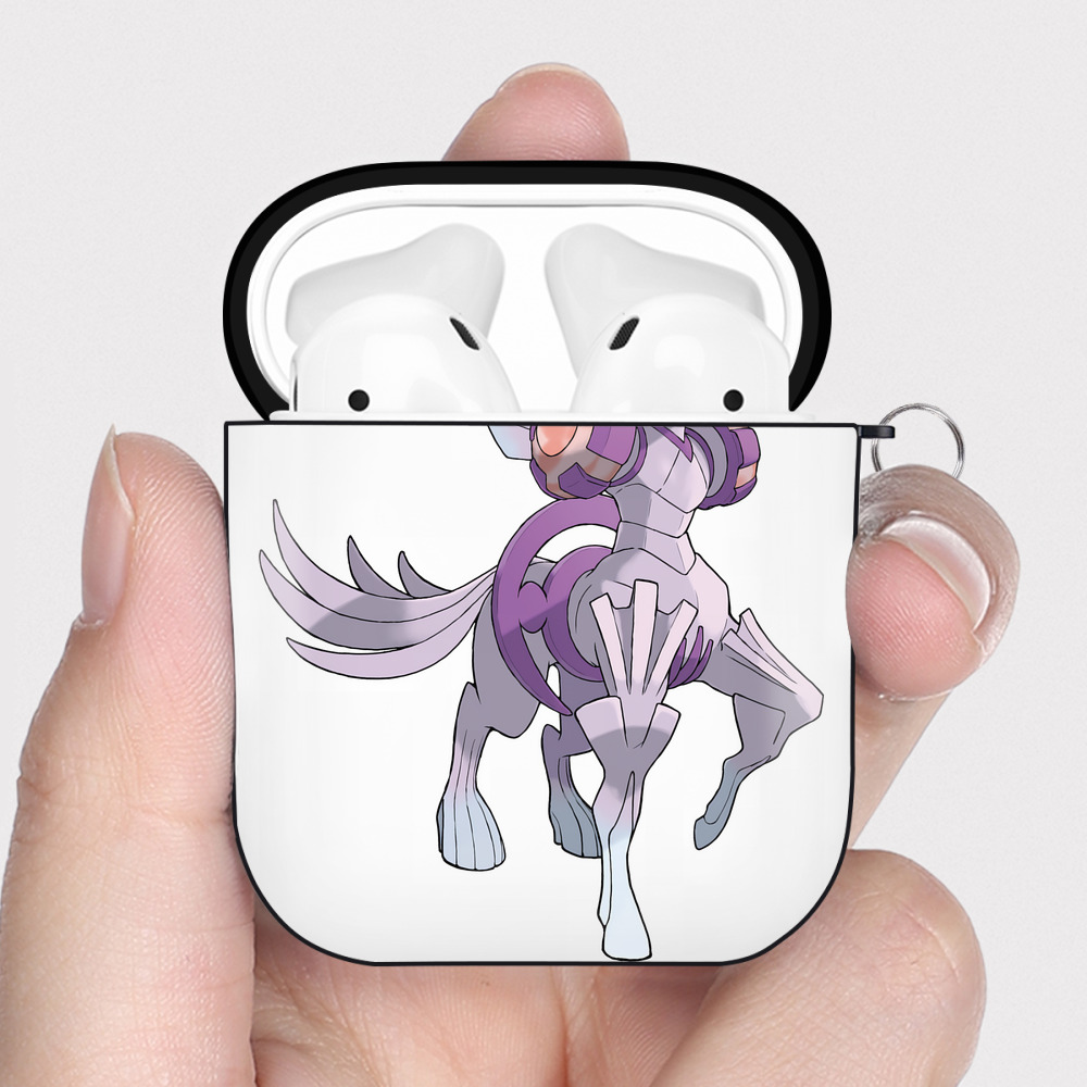 （画像用） ポケットモンスター Pokémon AirPods 第2世代保護ケース ハードシェル ブラック 耐衝撃・防指紋・カラビナ付き