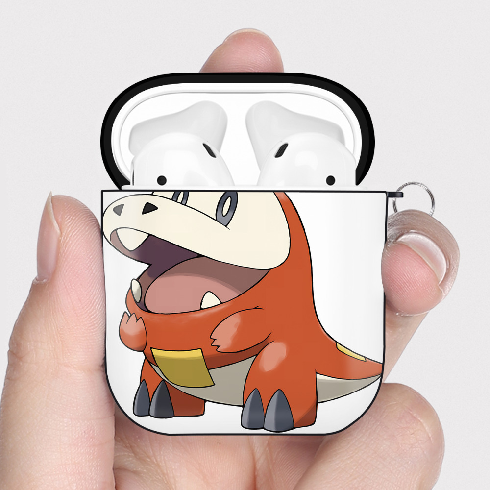 （画像用） ポケットモンスター Pokémon AirPods 第2世代保護ケース ハードシェル ブラック 耐衝撃・防指紋・カラビナ付き
