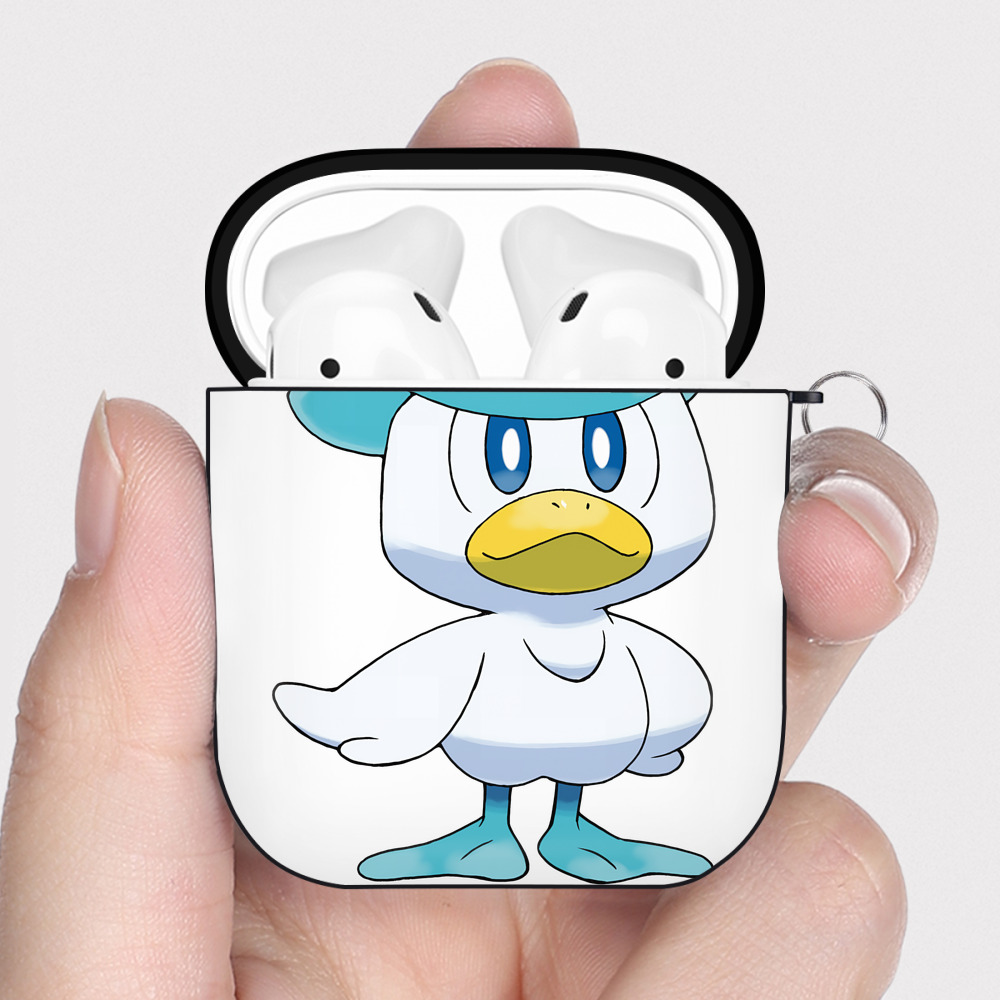 （画像用） ポケットモンスター Pokémon AirPods 第2世代保護ケース ハードシェル ブラック 耐衝撃・防指紋・カラビナ付き