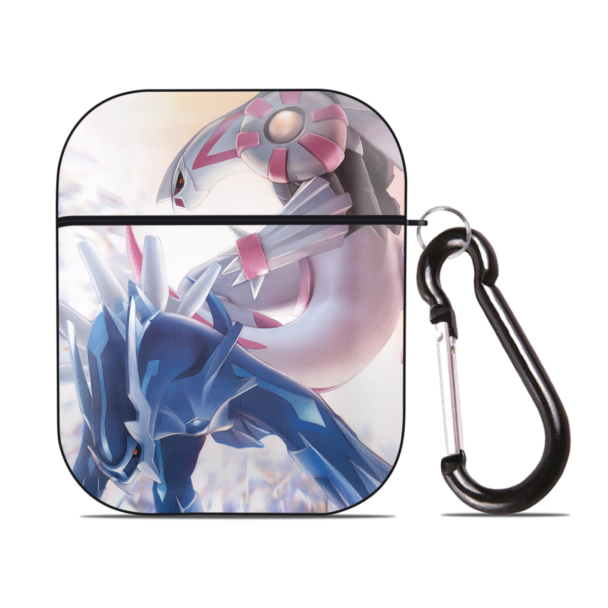 （画像用） ポケットモンスター Pokémon AirPods 第2世代保護ケース ハードシェル ブラック 耐衝撃・防指紋・カラビナ付き