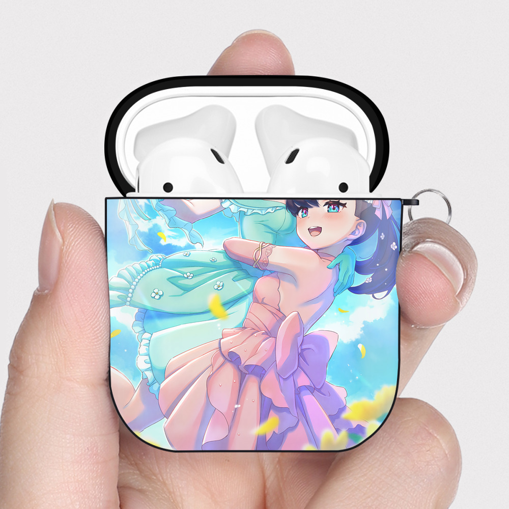 （画像用） ポケットモンスター Pokémon AirPods 第2世代保護ケース ハードシェル ブラック 耐衝撃・防指紋・カラビナ付き