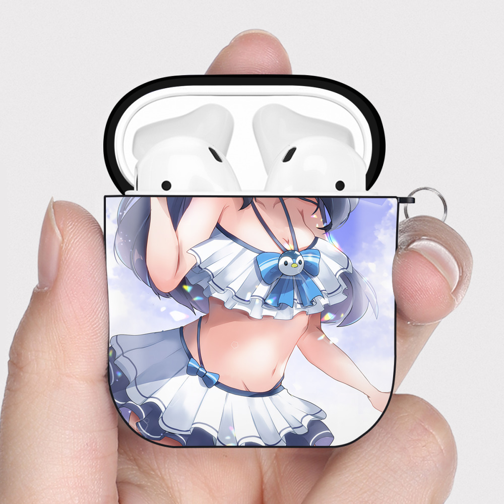 （画像用） ポケットモンスター Pokémon AirPods 第2世代保護ケース ハードシェル ブラック 耐衝撃・防指紋・カラビナ付き