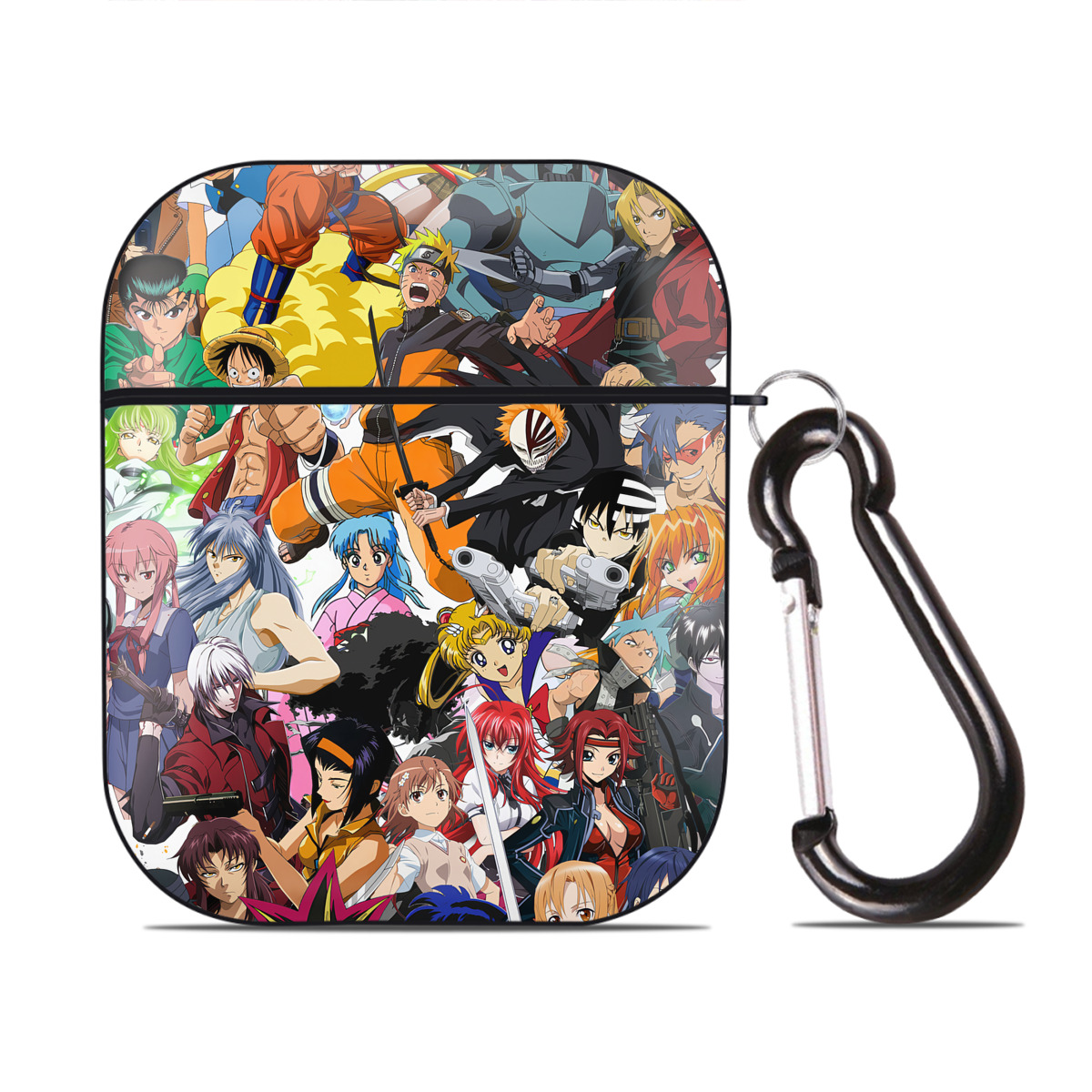 （画像用） ポケットモンスター Pokémon AirPods 第2世代保護ケース ハードシェル ブラック 耐衝撃・防指紋・カラビナ付き