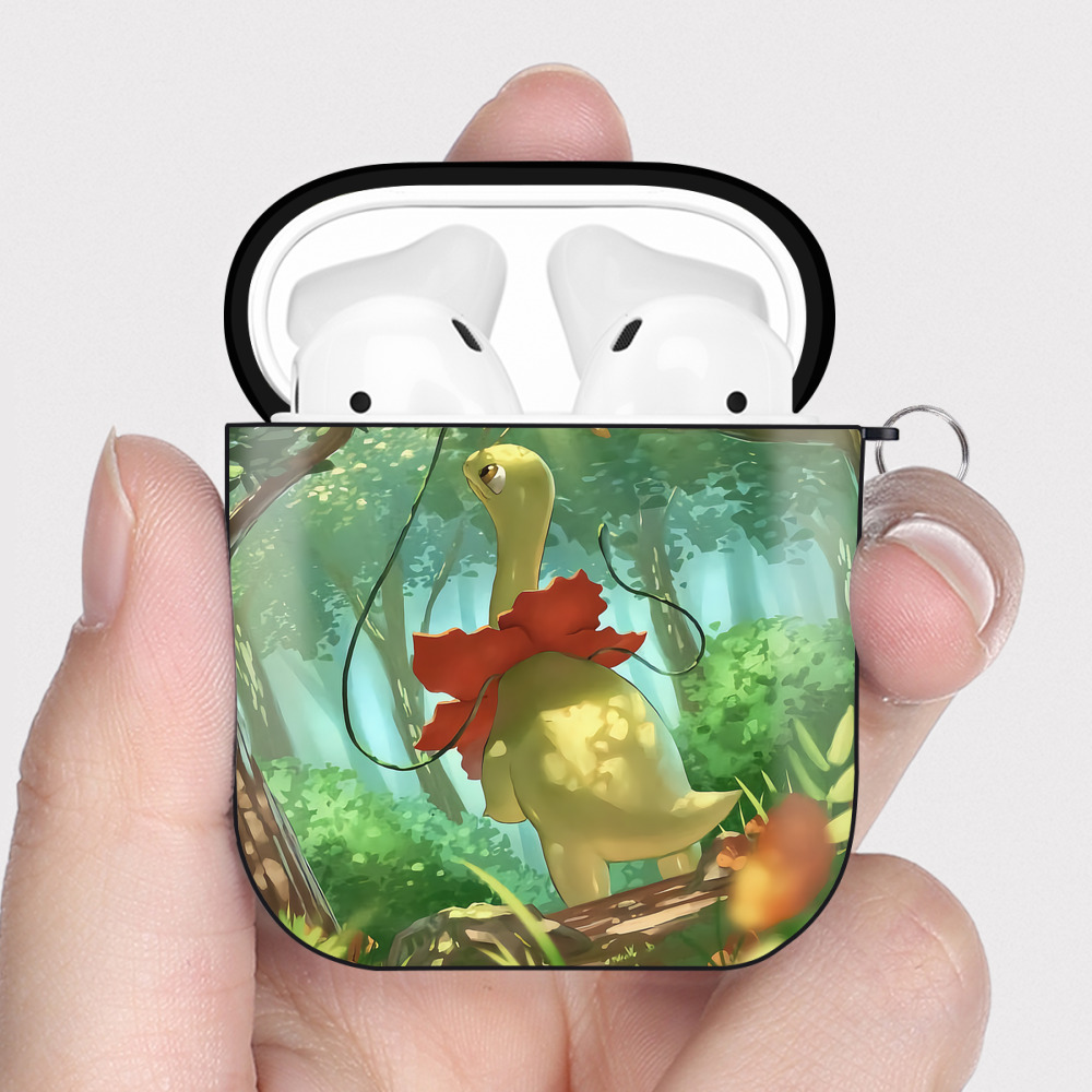 （画像用） ポケットモンスター Pokémon AirPods 第2世代保護ケース ハードシェル ブラック 耐衝撃・防指紋・カラビナ付き
