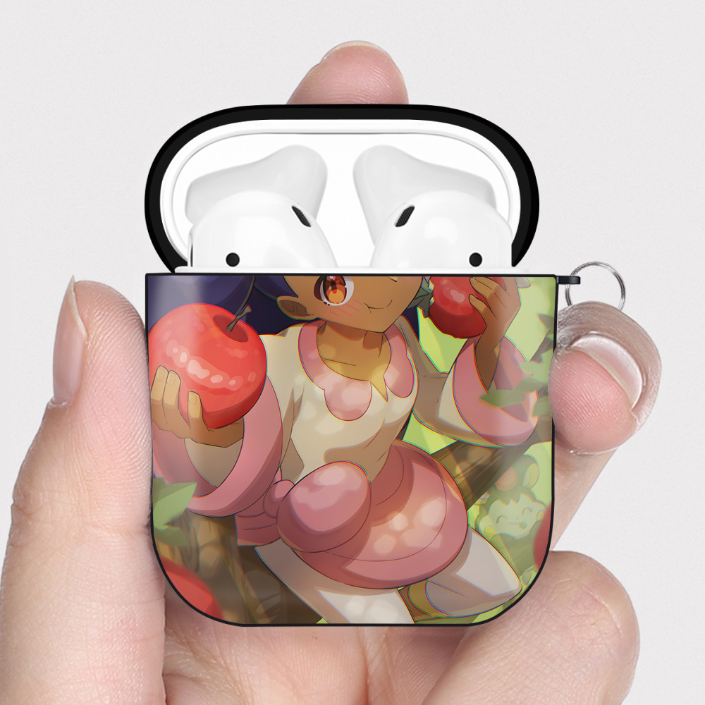 （画像用） ポケットモンスター Pokémon AirPods 第2世代保護ケース ハードシェル ブラック 耐衝撃・防指紋・カラビナ付き