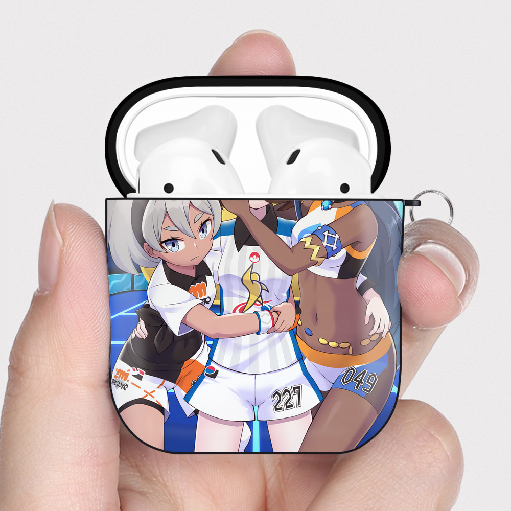 （画像用） ポケットモンスター Pokémon AirPods 第2世代保護ケース ハードシェル ブラック 耐衝撃・防指紋・カラビナ付き