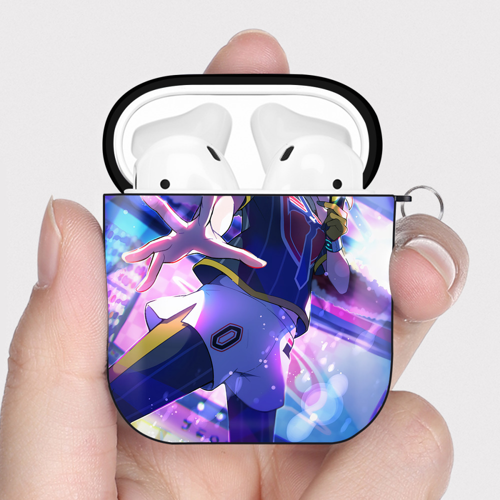 （画像用） ポケットモンスター Pokémon AirPods 第2世代保護ケース ハードシェル ブラック 耐衝撃・防指紋・カラビナ付き
