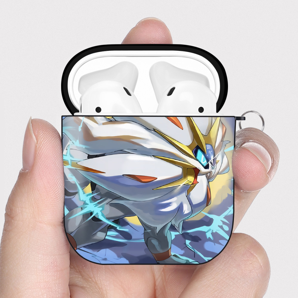 （画像用） ポケットモンスター Pokémon AirPods 第2世代保護ケース ハードシェル ブラック 耐衝撃・防指紋・カラビナ付き