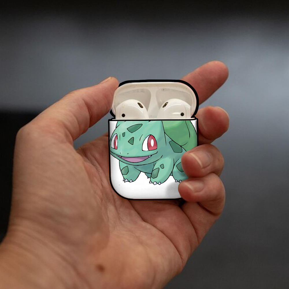 ポケットモンスター Pokémon AirPods 第2世代保護ケース ハードシェル ブラック 耐衝撃・防指紋・カラビナ付き