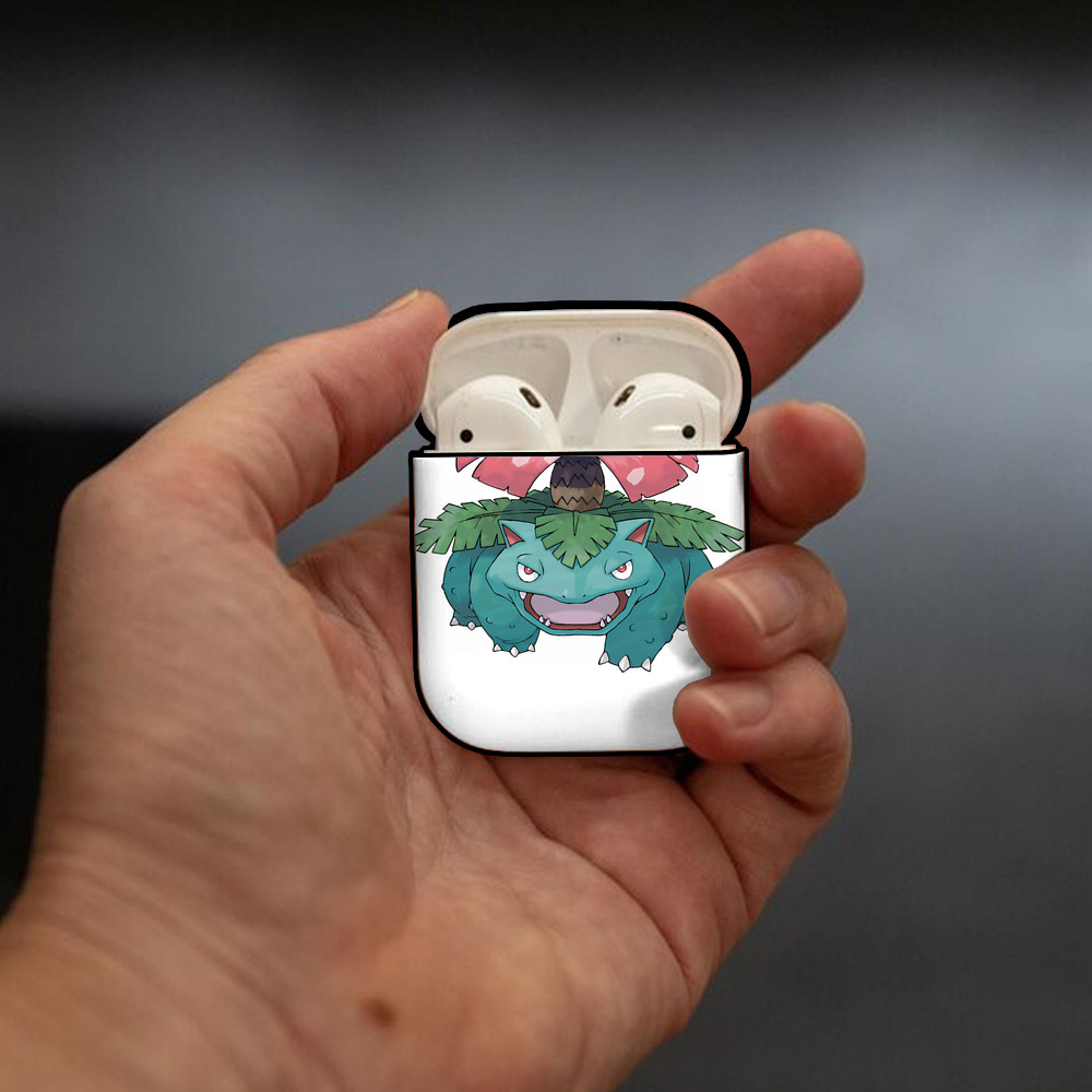 ポケットモンスター Pokémon AirPods 第2世代保護ケース ハードシェル ブラック 耐衝撃・防指紋・カラビナ付き