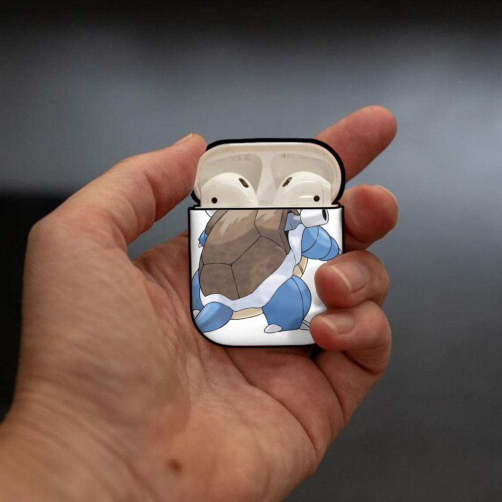 ポケットモンスター Pokémon AirPods 第2世代保護ケース ハードシェル ブラック 耐衝撃・防指紋・カラビナ付き