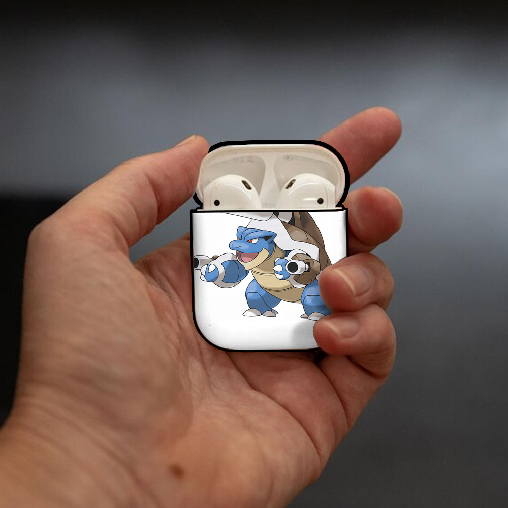 ポケットモンスター Pokémon AirPods 第2世代保護ケース ハードシェル ブラック 耐衝撃・防指紋・カラビナ付き