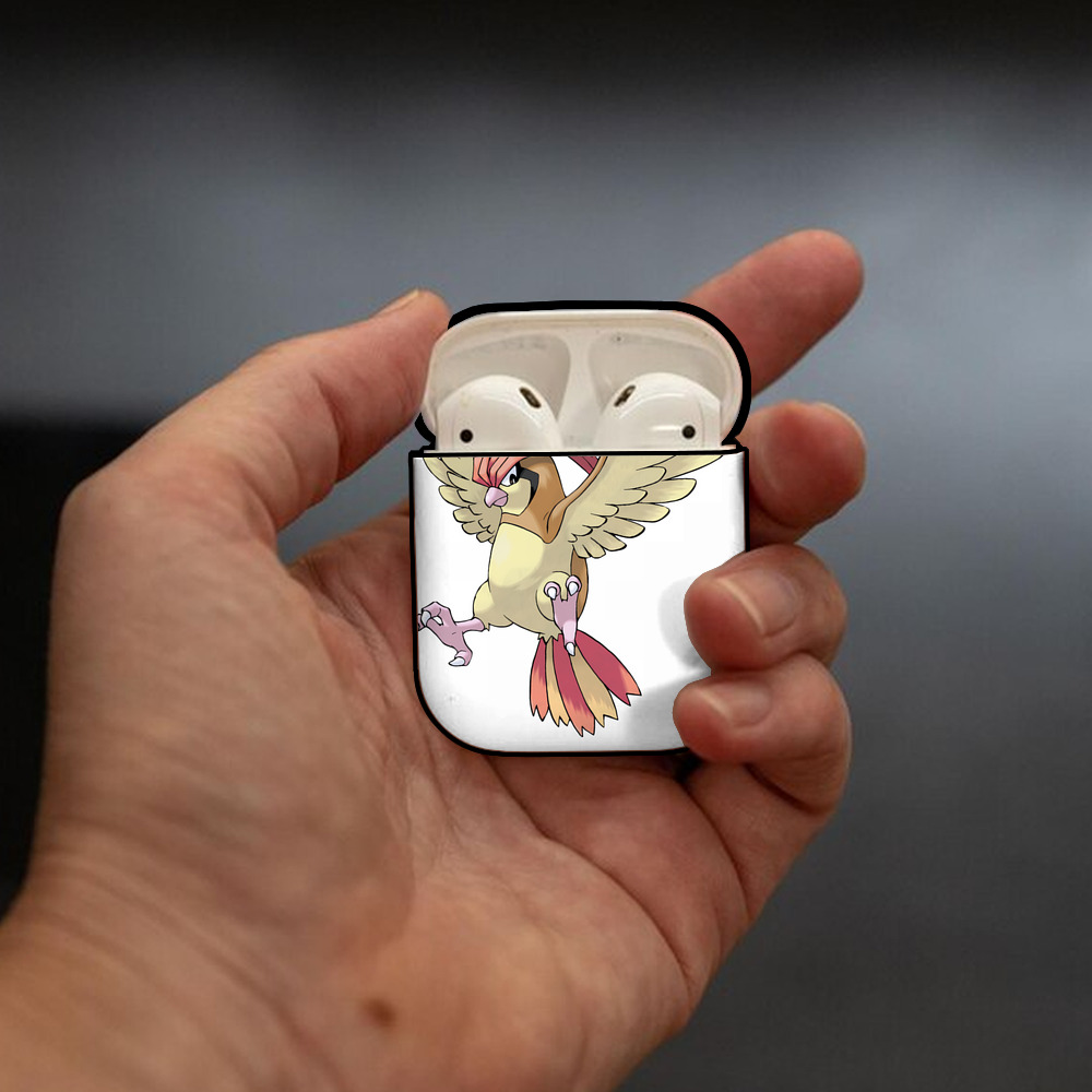 ポケットモンスター Pokémon AirPods 第2世代保護ケース ハードシェル ブラック 耐衝撃・防指紋・カラビナ付き
