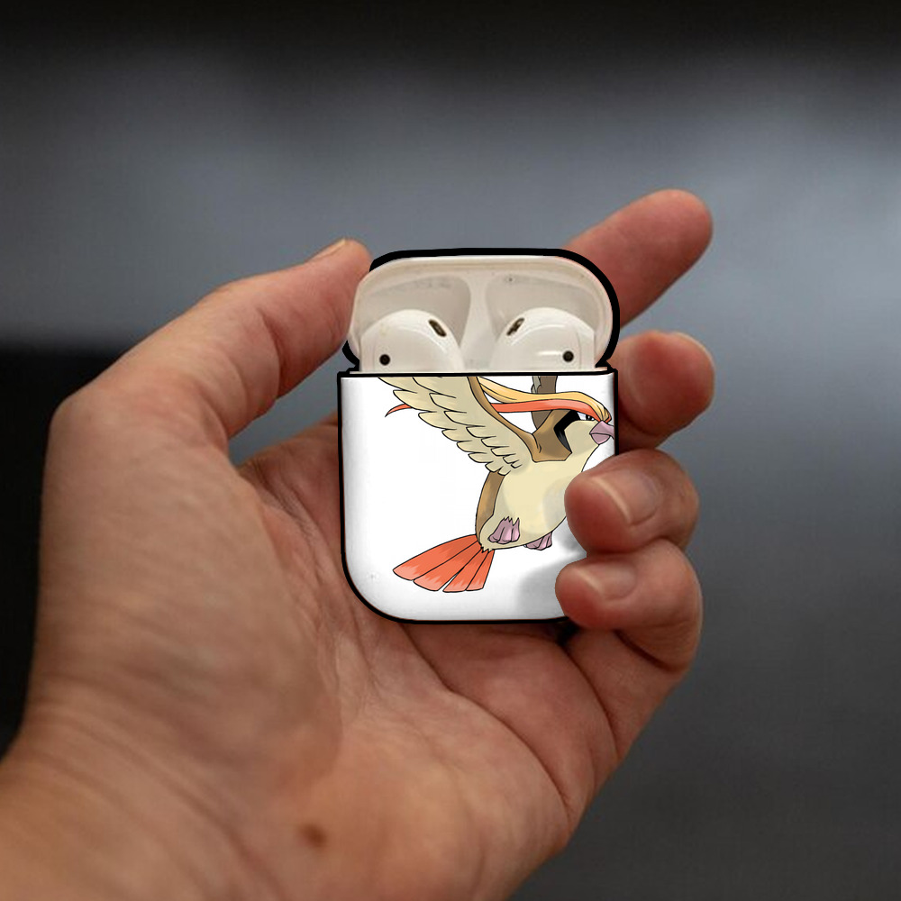 ポケットモンスター Pokémon AirPods 第2世代保護ケース ハードシェル ブラック 耐衝撃・防指紋・カラビナ付き