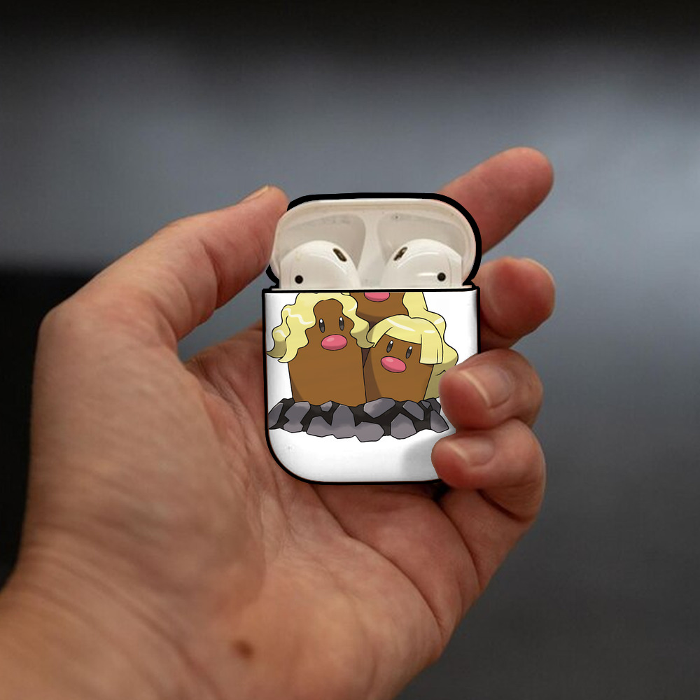 ポケットモンスター Pokémon AirPods 第2世代保護ケース ハードシェル ブラック 耐衝撃・防指紋・カラビナ付き