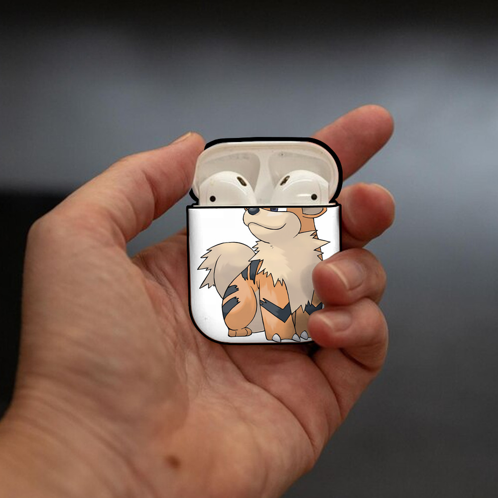ポケットモンスター Pokémon AirPods 第2世代保護ケース ハードシェル ブラック 耐衝撃・防指紋・カラビナ付き