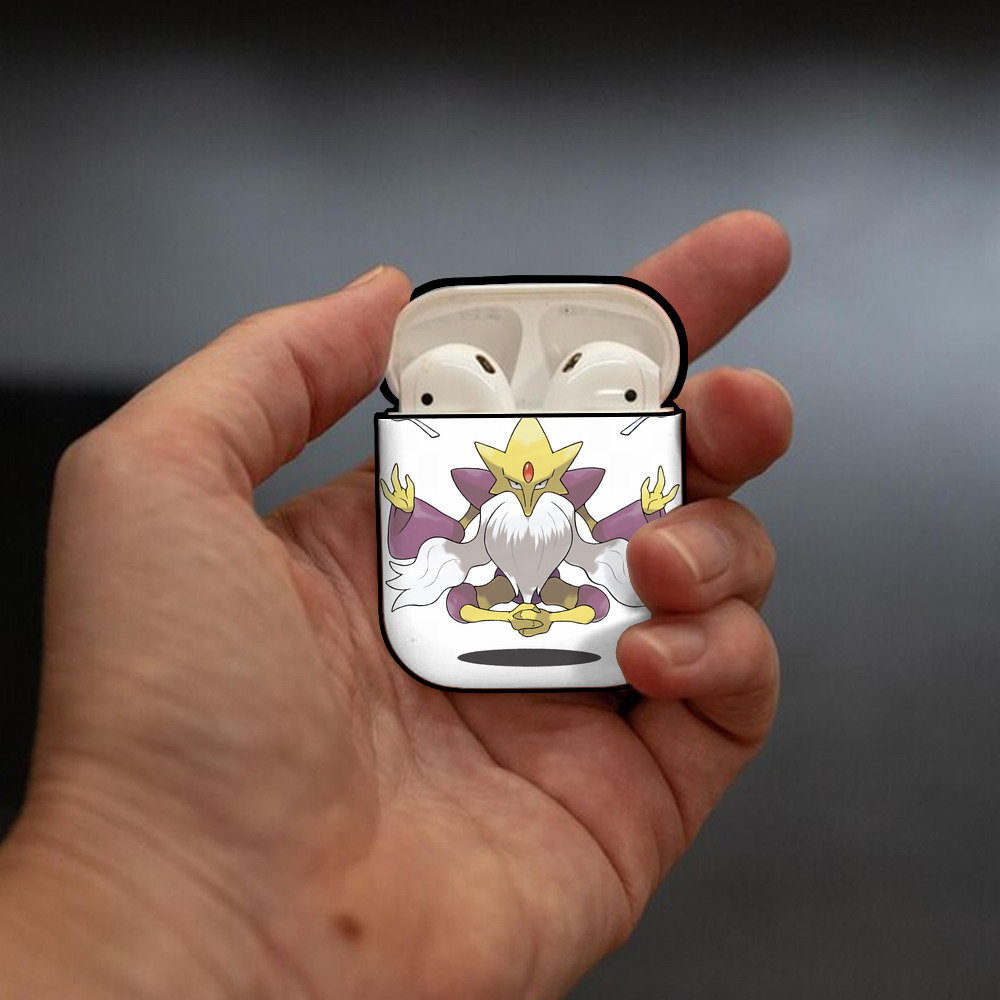 ポケットモンスター Pokémon AirPods 第2世代保護ケース ハードシェル ブラック 耐衝撃・防指紋・カラビナ付き