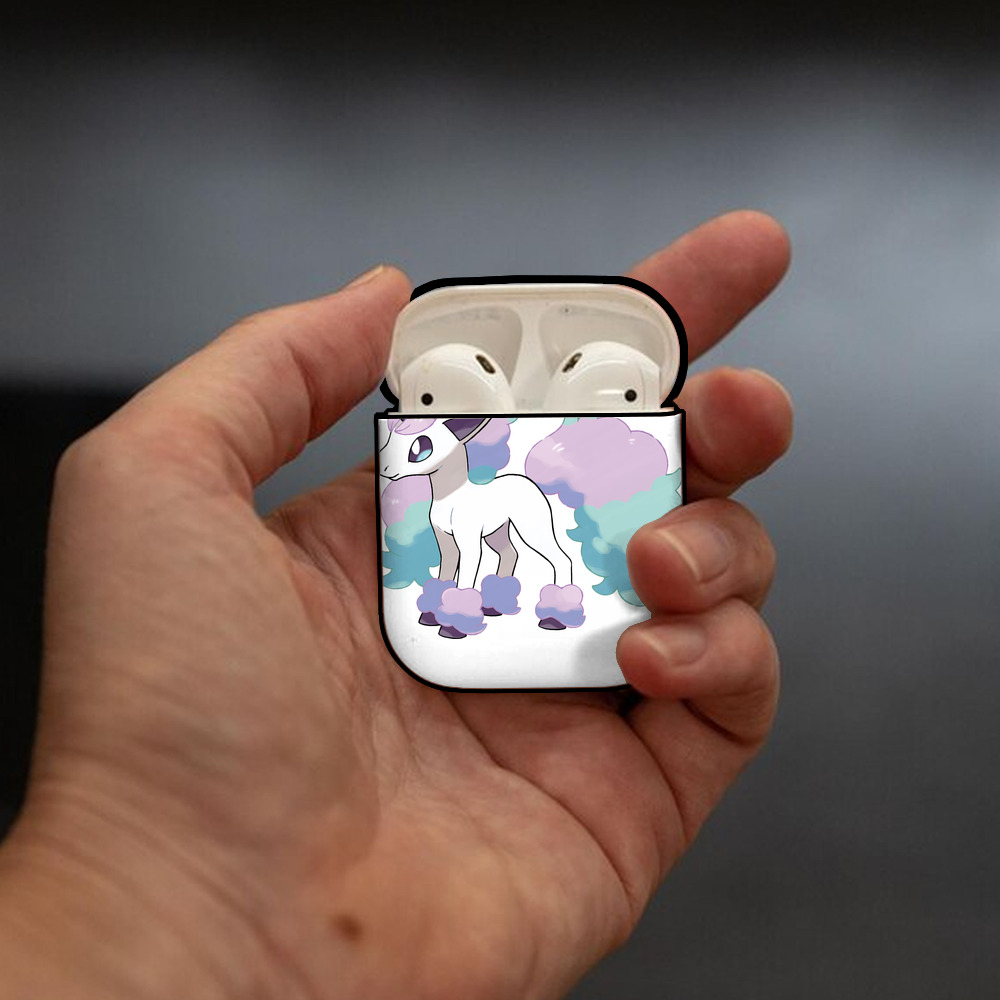 ポケットモンスター Pokémon AirPods 第2世代保護ケース ハードシェル ブラック 耐衝撃・防指紋・カラビナ付き