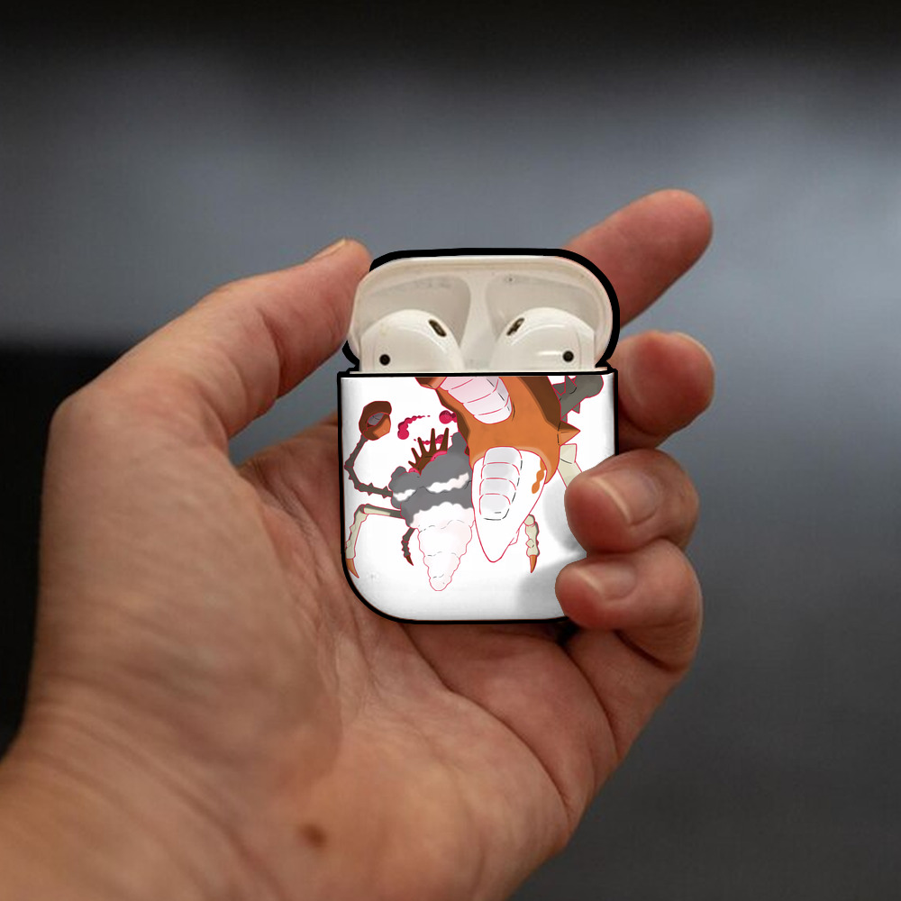 ポケットモンスター Pokémon AirPods 第2世代保護ケース ハードシェル ブラック 耐衝撃・防指紋・カラビナ付き