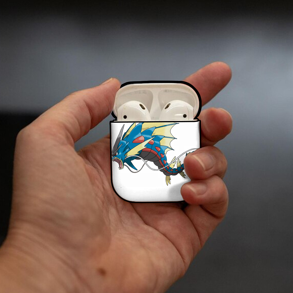 ポケットモンスター Pokémon AirPods 第2世代保護ケース ハードシェル ブラック 耐衝撃・防指紋・カラビナ付き