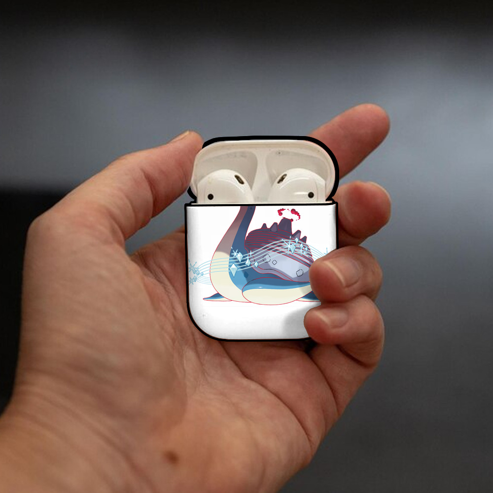 ポケットモンスター Pokémon AirPods 第2世代保護ケース ハードシェル ブラック 耐衝撃・防指紋・カラビナ付き