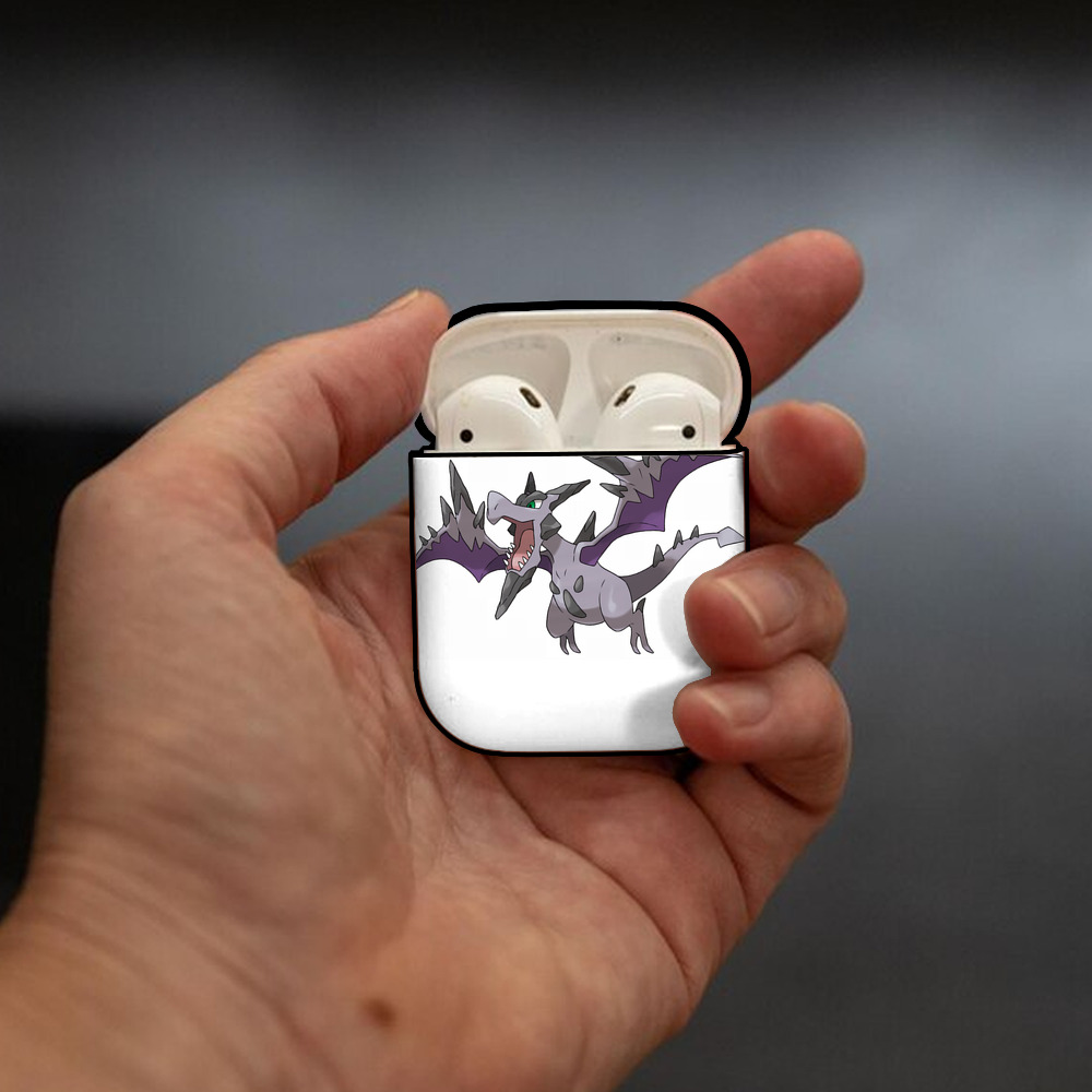 ポケットモンスター Pokémon AirPods 第2世代保護ケース ハードシェル ブラック 耐衝撃・防指紋・カラビナ付き