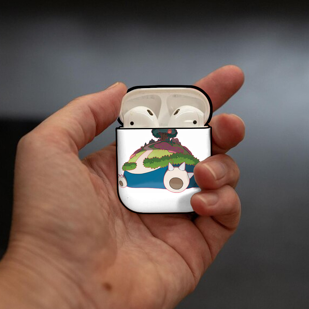 ポケットモンスター Pokémon AirPods 第2世代保護ケース ハードシェル ブラック 耐衝撃・防指紋・カラビナ付き