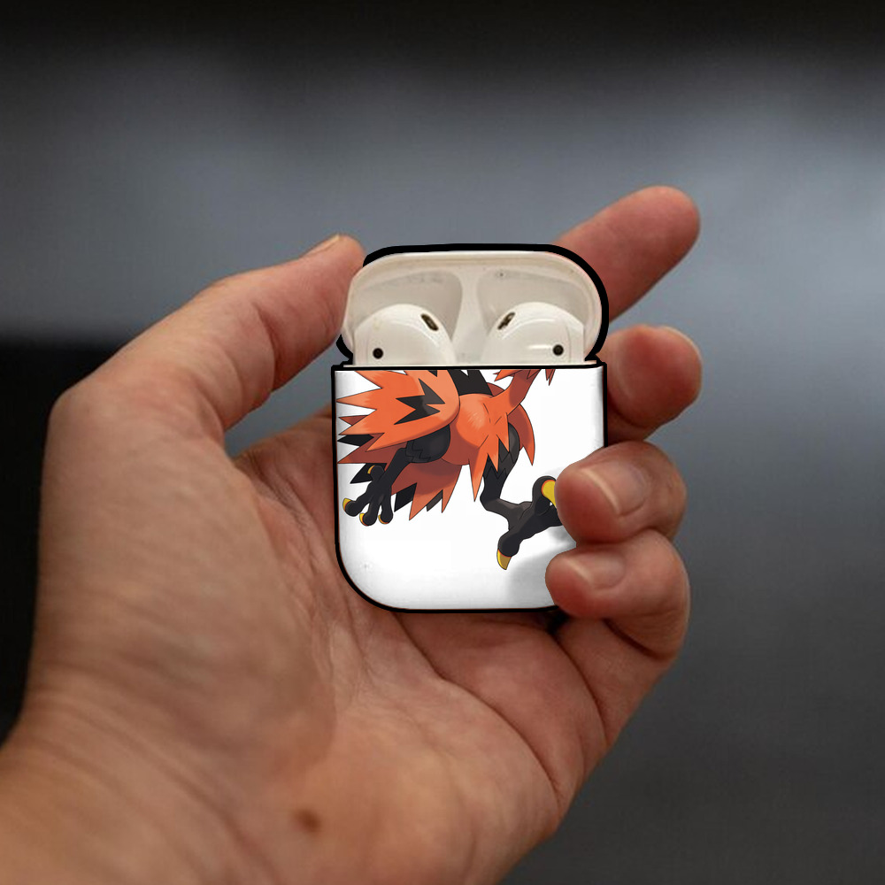 ポケットモンスター Pokémon AirPods 第2世代保護ケース ハードシェル ブラック 耐衝撃・防指紋・カラビナ付き