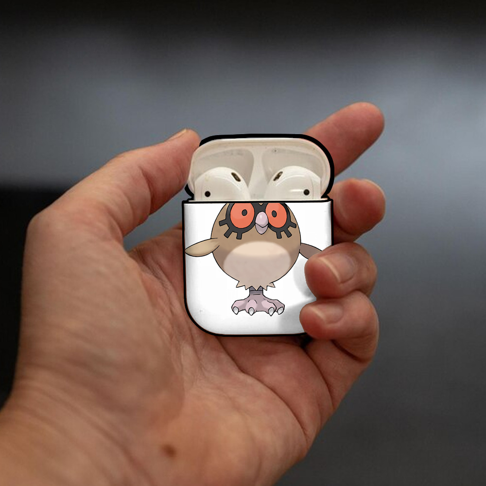 ポケットモンスター Pokémon AirPods 第2世代保護ケース ハードシェル ブラック 耐衝撃・防指紋・カラビナ付き