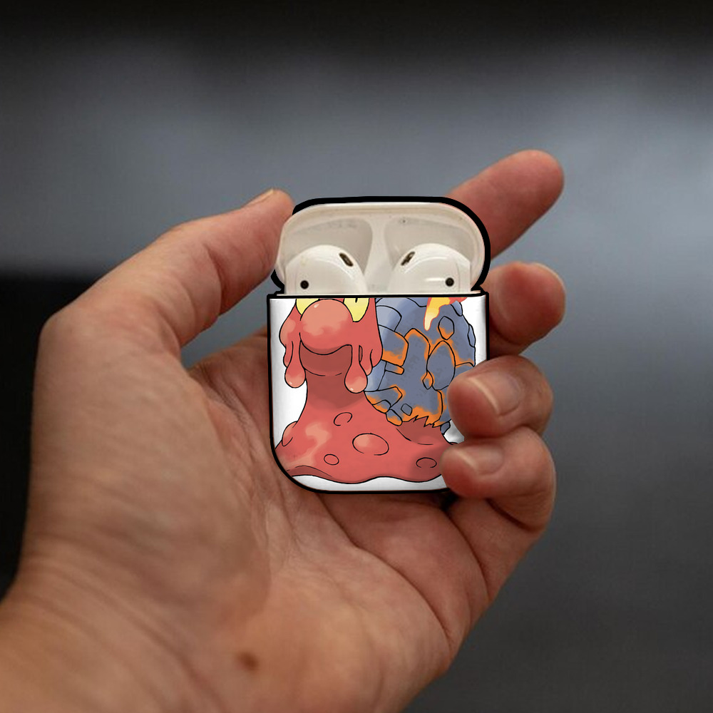 ポケットモンスター Pokémon AirPods 第2世代保護ケース ハードシェル ブラック 耐衝撃・防指紋・カラビナ付き