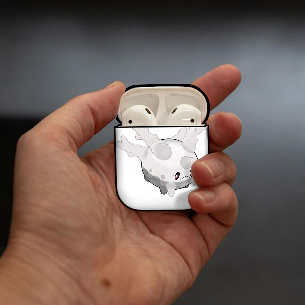 ポケットモンスター Pokémon AirPods 第2世代保護ケース ハードシェル ブラック 耐衝撃・防指紋・カラビナ付き