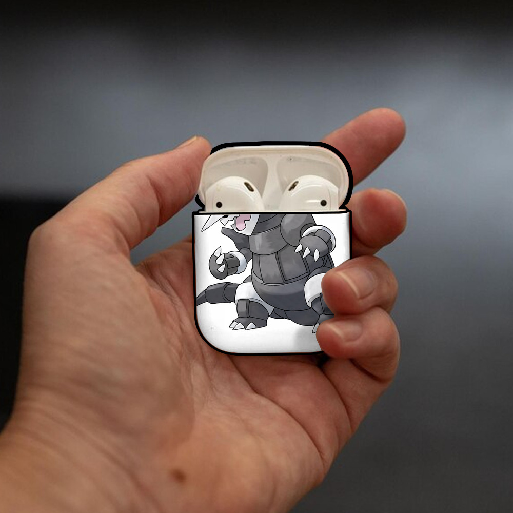 ポケットモンスター Pokémon AirPods 第2世代保護ケース ハードシェル ブラック 耐衝撃・防指紋・カラビナ付き