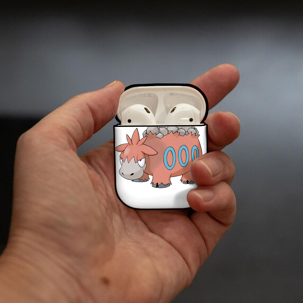 ポケットモンスター Pokémon AirPods 第2世代保護ケース ハードシェル ブラック 耐衝撃・防指紋・カラビナ付き
