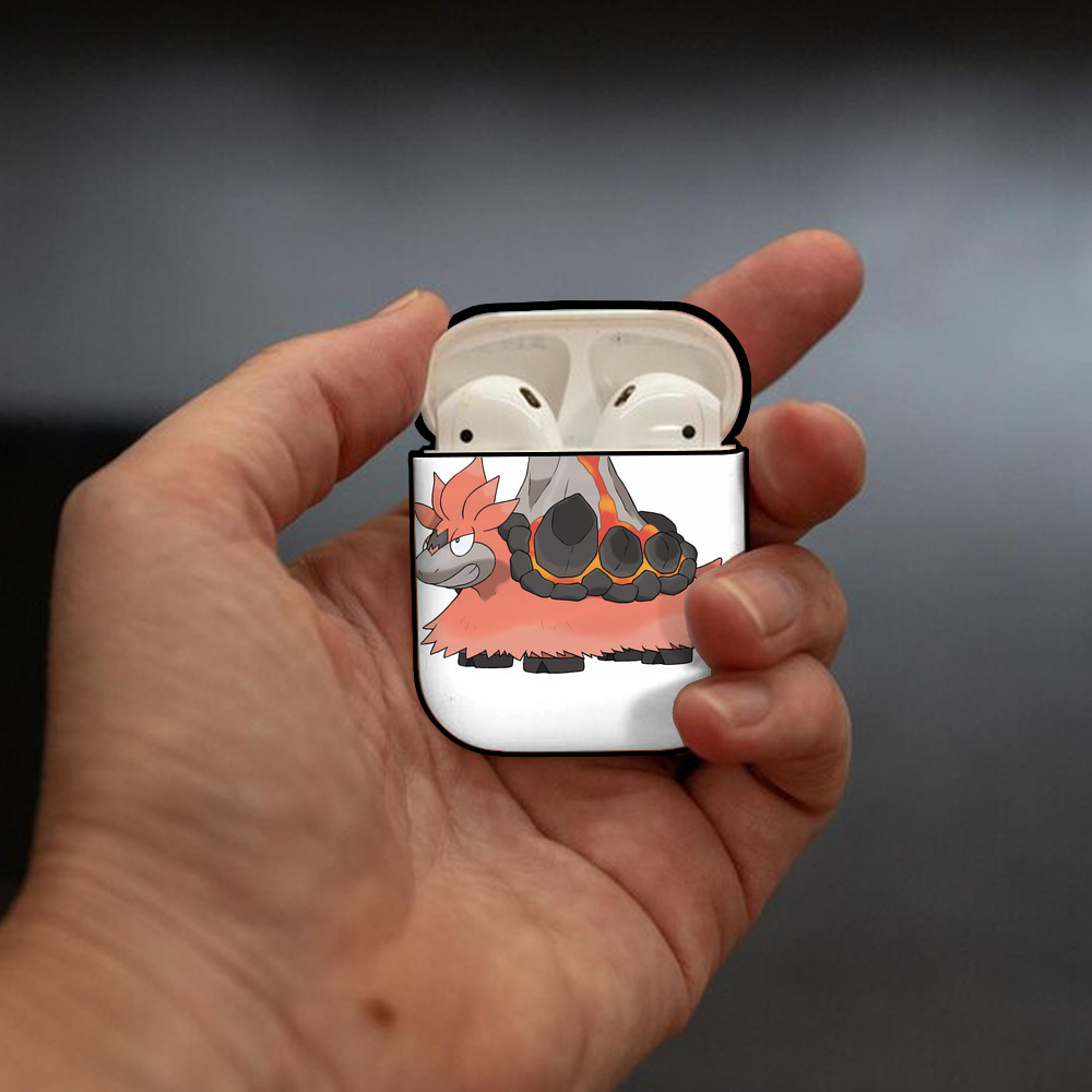 ポケットモンスター Pokémon AirPods 第2世代保護ケース ハードシェル ブラック 耐衝撃・防指紋・カラビナ付き