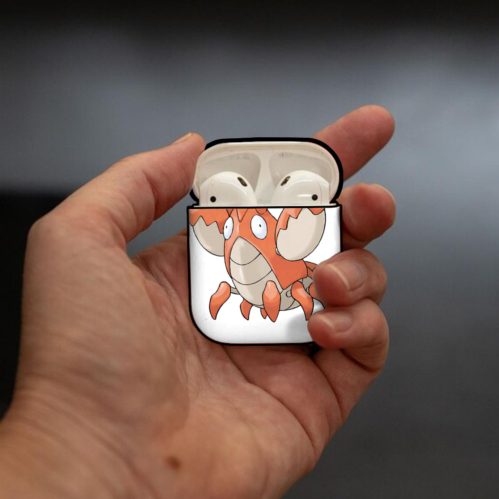 ポケットモンスター Pokémon AirPods 第2世代保護ケース ハードシェル ブラック 耐衝撃・防指紋・カラビナ付き