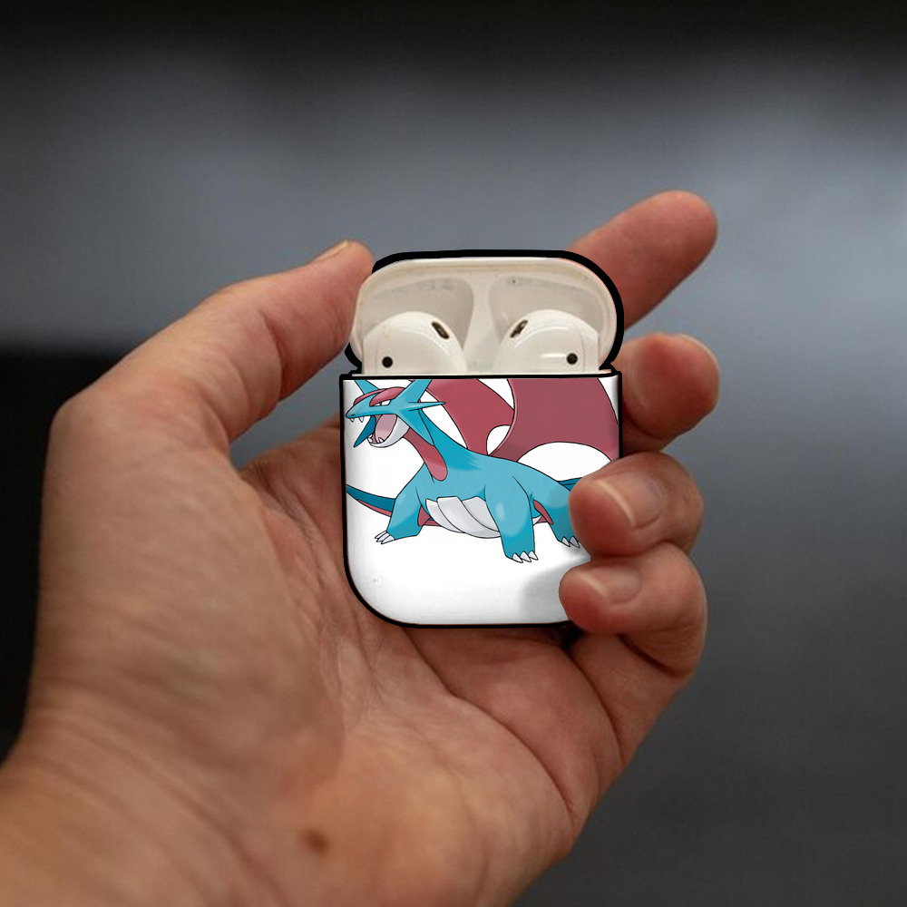 ポケットモンスター Pokémon AirPods 第2世代保護ケース ハードシェル ブラック 耐衝撃・防指紋・カラビナ付き